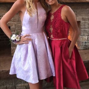 Sherri Hill Lilac Formal Dress.